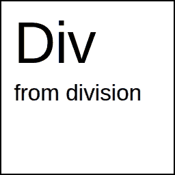Argument from division